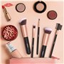 Nestling Lot de 18 pinceaux de maquillage de qualité supérieure pour visage et yeux Doré