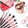 Nestling Lot de 18 pinceaux de maquillage de qualité supérieure pour visage et yeux Doré