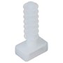 Sysfix Lot de 100 chevilles pour collier de serrage 6mm en nylon blanc