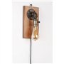 BarcelonaLED Applique Murale Vintage Industrielle Bois Pendentif Poignée avec Bouton Interrupteur et Prise de Cordon pour E27 Am