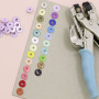 Craftelier - Lot de 50 Mini Oeillets Idéal pour Le Scrapbooking et l'Artisanat | Valable pour Différents Matériaux | Taille Diam