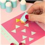 Craftelier - Boîte de 40 éponges rondes en forme de dé à coudre pour appliquer de l'encre aux projets de scrapbooking et travaux