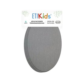 Haberdashery Online 6 Patchs thermocollant Gris Clair. Patchs pour protéger Pantalons. RP12C
