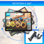 Support Tablette Velo d Appartement Home Trainer elliptique Tapis de Course valable pour Toutes Les tablettes PC du Marche et To