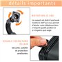 Support Telephone Moto Scooter Etanche Etui de Protection valide pour Smartphones jusqu'a 7,2" Visiere antireflet Fixation retro