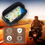 Support Telephone Moto Scooter Etanche Etui de Protection valide pour Smartphones jusqu'a 7,2" Visiere antireflet Fixation retro