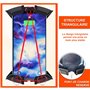 Support Telephone Moto Scooter Fixation de retroviseur en Aluminium 360° valable pour Les Telephones Portables jusqu'a Un ecran 