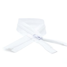 DOJA Barcelona | Fermeture Eclair 50 cm Blanche | Pack 10 Fermeture Eclair Séparable #5 | Curseur Automatique | Dent Plastique |