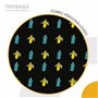 Sac à dos école Fortnite Crazy Banana + chariot Toybags avec 4 roulettes pivotantes - 2 poches principales et poche avant - poch