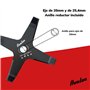 Avalon - Disque incurvé à 4 Pointes pour débroussailleuse (300 x 4,0 mm) Lame pour Couper principalement Les ronces
