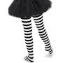 Collant Halloween Femme. Collants Noirs À Rayures Blanches Ou Collants. Collants Tayas Pour Costumes D'Halloween. Accessoires Ou