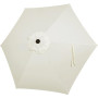 Toile Parasol 6 Baleines 3m Remplaçante pour Parasol de Terrasse