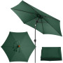 Yaqor Tissu parasol 6 baleines 3 mètres. Remplacement parasol 6 tiges 3 mètres résistant et épais. Remplacement parasol 3 m 6 ti