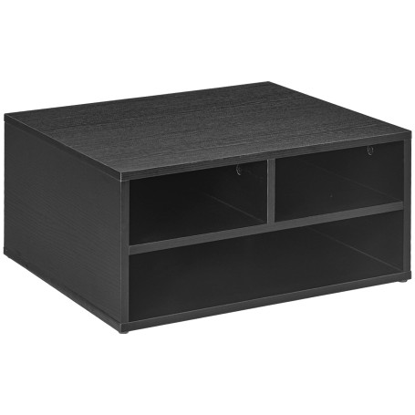 HOMCOM Meuble pour imprimante à 2 niveaux avec 3 compartiments Style moderne pour chambre