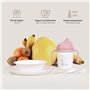 Coffret Repas Complet pour Bébé et Enfant · Music en rose · 5 Pièces