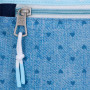 Pepe Jeans Noni Trousses en Denim, Sacs à bandoulière, Bleu et Rose, idéales pour Ranger et Transporter stylos et Crayons, avec 