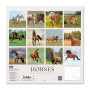 Grupo Erik - Calendrier Mural 2024/2025 Chevaux | Calendrier Mensuel 30x60cm - De Janvier 2025 à Décembre 2025