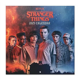 Grupo Erik - Calendrier Mural 2025 Stranger Things | Calendrier Mensuel 30x60cm - De Janvier 2025 à Décembre 2025