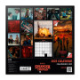Grupo Erik - Calendrier Mural 2025 Stranger Things | Calendrier Mensuel 30x60cm - De Janvier 2025 à Décembre 2025