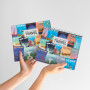 Grupo Erik - Calendrier de Bureau 2025 Voyage | Calendrier Mensuel 18x20cm - De Janvier 2025 à Décembre 2025