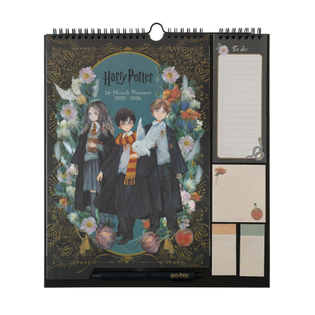 Grupo Erik - Calendrier Harry Potter - de Septembre 2025 à Décembre 2026 | Planificateur Mensuel 16 mois