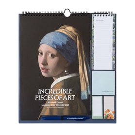 Grupo Erik - Calendrier Art - de Septembre 2025 à Décembre 2026 | Planificateur Mensuel 16 mois