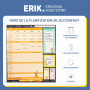 Grupo Erik - Calendrier Magnetique Frigo Garfield - de Septembre 2025 à Décembre 2026 | Planificateur Mensuel 16 mois, Calendrie