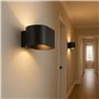 Alpinaluz Applique Murale Intérieure Noire en Métal – Éclairage Haut et Bas Up & Down – Douille G9 – Design Moderne Minimaliste 