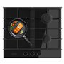 Cecotec Plaque de Gaz 3 Feux Bolero Squad G 3400F Verre Noir