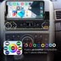 Belson Autoradio BS-2504 avec support pour smartphone jusqu'à 8" Radio FM Puissance de sortie maximale 4 x 45 W Double USB Charg