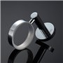 GRIFEMA IBIZA-G30106 Cadre Support avec Verre, Porte-Brosse à Dents en Laiton, Chrome