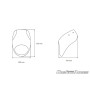 Customaccess Tête de Fourche Modèle Free Spirit Noir Mat pour Harley Davidson Sportster 883 Iron 09'-09' AZ1109N