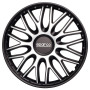 Sparco Enjoliveurs Roma - 13-pouces - Argent/Noir - Set de 4 pièces