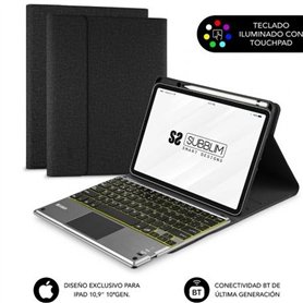 Housse pour Tablette Subblim SUBKT4-BTPI03 Noir Espagnol Qwerty QWERTY