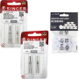 Lot de 4 paquets doubles Aiguilles pour Machine à Coudre Singer 2025 Epaisseur 80/12 et 90/14 Espacement 3 mm universelle 130/70