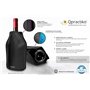 Qpractiko - Refroidisseur de Vin/Cava | Garde le Vin Frais en Minutes | Design Élégant et Portable en Nylon | Réutilisable et Éc