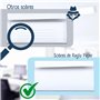 RAYLU PAPER - Lot de 10 enveloppes blanches en papier avec fermeture auto-adhésive pour envoi de documents et lettres, facile à 