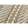 HAMID - Pack 2 Tapis en Jute de Laine Olivia 40x60cm, Tapis en Laine et Jute Tissé à la Main pour Salon, Chambre, Salon, Blanc N