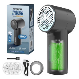 PORTENTUM Rasoir Anti Bouloche Électrique – Écran LED