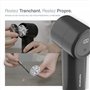 PORTENTUM Rasoir Anti Bouloche Électrique – Écran LED, 3 Vitesses 9.000 RPM, Lame 6 Couches, 2h d’Autonomie, Anti Peluche Veteme