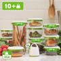 FOSA Kit de Démarrage Prime 2-en-1, Série Madrid : Pompe sous-Vide Turtle et Assortiment de 10 récipients Ronds