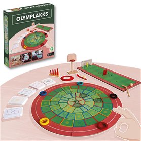 OLYMPLAKKS | Jeu de Plateau Multisports | De 7 à 99 Ans | 2 à 5 Joueurs | +de 10 Sports | +de 100 événements Sportifs | pour Enf