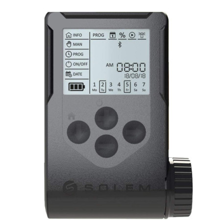 SOLEM Programmateur d'arrosage à piles WooBee 1 station avec Bluetooth