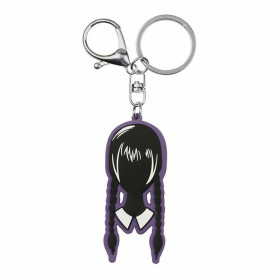 Porte-clés Wednesday Head Noir
