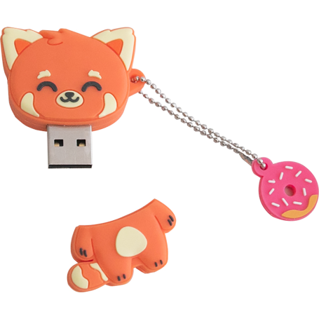 Clé USB 3.2 32GB Panda Rouge Wondee