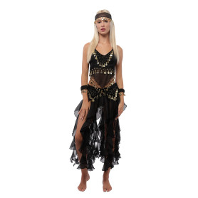 5 pièces Costume de Danse du Ventre Professionnel pour Femme