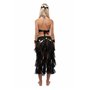 5 pièces Costume de Danse du Ventre Professionnel pour Femme, Ensemble d'accessoires Haut et Jupe Longue en Mousseline de Soie p
