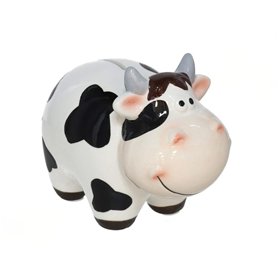 Tirelire décorative en céramique en forme de vache
