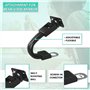 Support Telephone Scooter Moto retroviseur Fixation Universelle incassable pour retroviseurs Moto Coque Etanche avec Visiere ant