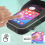 Support Telephone Scooter Moto retroviseur Fixation Universelle incassable pour retroviseurs Moto Coque Etanche avec Visiere ant
